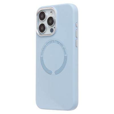 Чехол-накладка для Apple iPhone 15 Pro Max (Пурпурно-сиреневый) SM040 SafeMag