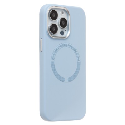 Чехол-накладка для Apple iPhone 15 Pro Max (Пурпурно-сиреневый) SM040 SafeMag