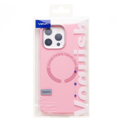 Чехол-накладка для Apple iPhone 15 Pro Max (Пудровый розовый) SM040 SafeMag Чехол-накладка для Apple iPhone 15 Pro Max (Пудровый розовый) SM040 SafeMag