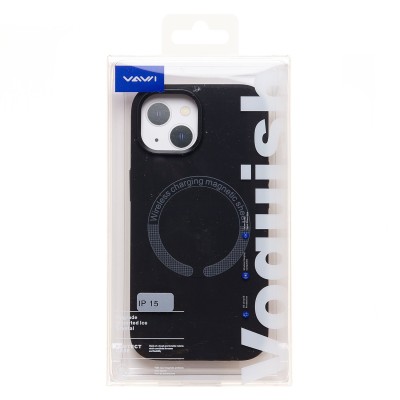 Чехол-накладка для Apple iPhone 15 (Черный) SM040 SafeMag