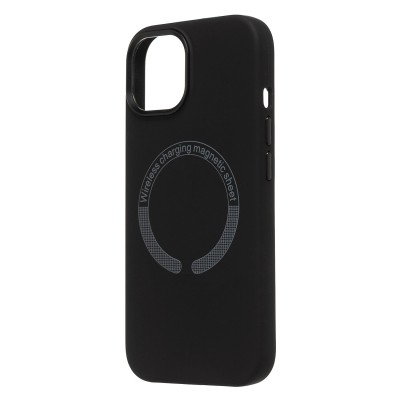 Чехол-накладка для Apple iPhone 15 (Черный) SM040 SafeMag