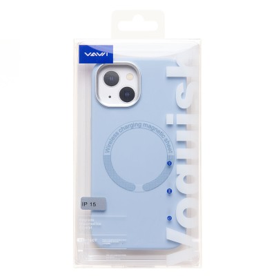 Чехол-накладка для Apple iPhone 15 (Пурпурно-сиреневый) SM040 SafeMag