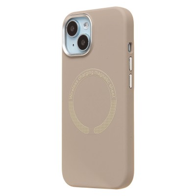 Чехол-накладка для Apple iPhone 15 (Пепельный) SM040 SafeMag