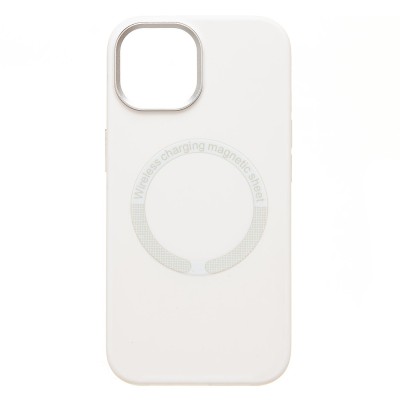 Чехол-накладка для Apple iPhone 15 (Белый) SM040 SafeMag