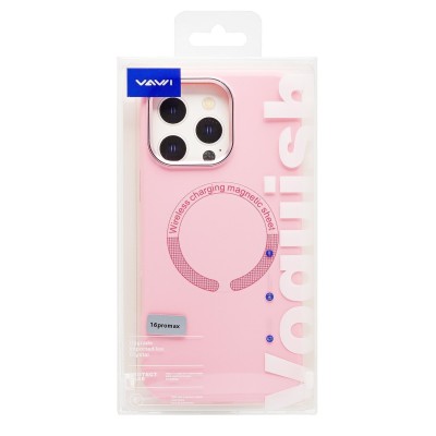 Чехол-накладка для Apple iPhone 16 Pro Max (Пудровый розовый) SM040 SafeMag