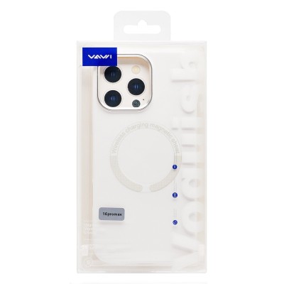 Чехол-накладка для Apple iPhone 16 Pro Max (Белый) SM040 SafeMag