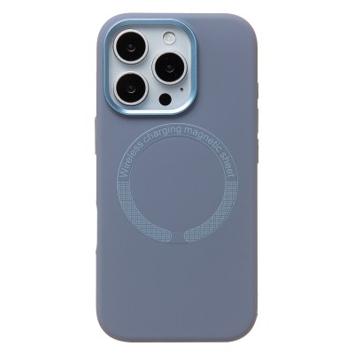 Чехол-накладка для Apple iPhone 16 Pro (Лавандово-серый) SM040 SafeMag