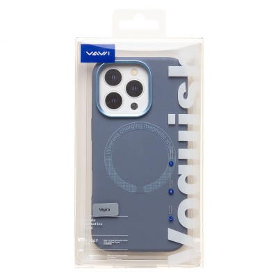Чехол-накладка для Apple iPhone 16 Pro (Лавандово-серый) SM040 SafeMag
