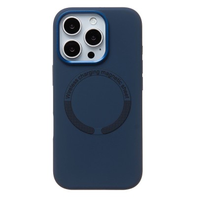 Чехол-накладка для Apple iPhone 16 Pro (Полуночный синий) SM040 SafeMag