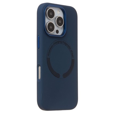 Чехол-накладка для Apple iPhone 16 Pro (Полуночный синий) SM040 SafeMag