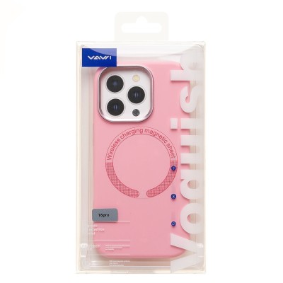 Чехол-накладка для Apple iPhone 16 Pro (Пудровый розовый) SM040 SafeMag