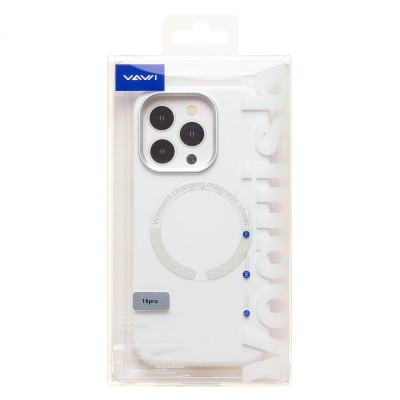 Чехол-накладка для Apple iPhone 16 Pro (Белый) SM040 SafeMag