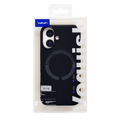 Чехол-накладка для Apple iPhone 16 (Черный) SM040 SafeMag