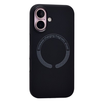 Чехол-накладка для Apple iPhone 16 (Черный) SM040 SafeMag