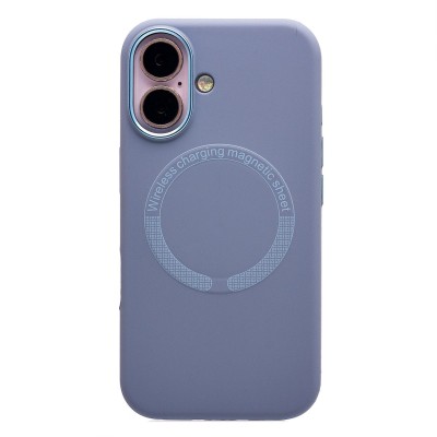 Чехол-накладка для Apple iPhone 16 (Лавандово-серый) SM040 SafeMag