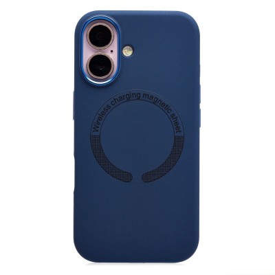 Чехол-накладка для Apple iPhone 16 (Полуночный синий) SM040 SafeMag