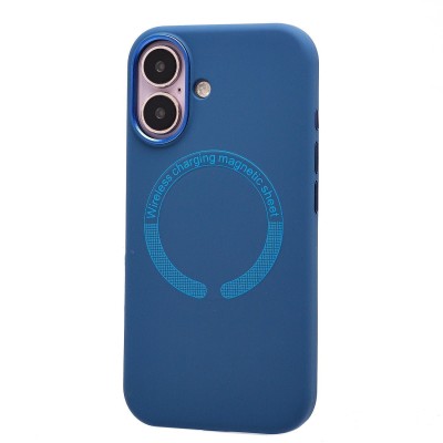 Чехол-накладка для Apple iPhone 16 (Темно-синий) SM040 SafeMag Чехол-накладка для Apple iPhone 16 (Темно-синий) SM040 SafeMag