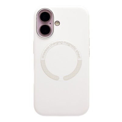 Чехол-накладка для Apple iPhone 16 (Белый) SM040 SafeMag