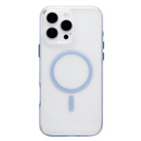 Чехол-накладка для Apple iPhone 16 Pro Max (Прозрачный/Синий) SM041 SafeMag Чехол-накладка для Apple iPhone 16 Pro Max (Прозрачный/Синий) SM041 SafeMag