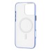 Чехол-накладка для Apple iPhone 16 Pro Max (Прозрачный/Синий) SM041 SafeMag