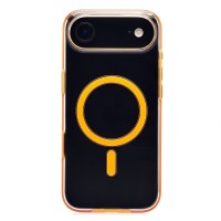 Чехол-накладка для Apple iPhone 17 Air (Прозрачный/Оранжевый) SM041 SafeMag