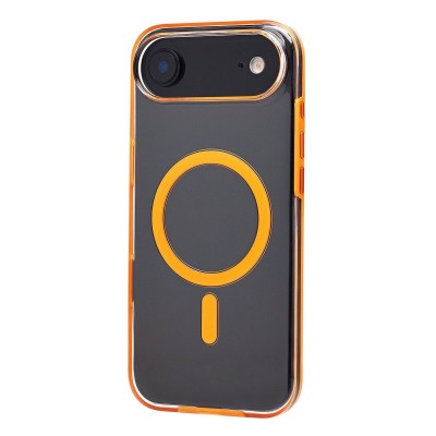 Чехол-накладка для Apple iPhone 17 Air (Прозрачный/Оранжевый) SM041 SafeMag