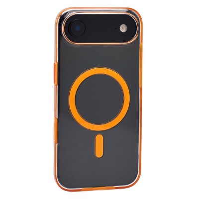 Чехол-накладка для Apple iPhone 17 Air (Прозрачный/Оранжевый) SM041 SafeMag