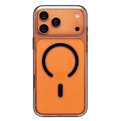 Чехол-накладка для Apple iPhone 17 Pro Max (Прозрачный/Черный) SM041 SafeMag