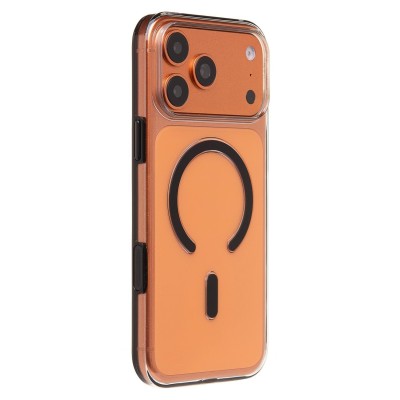 Чехол-накладка для Apple iPhone 17 Pro Max (Прозрачный/Черный) SM041 SafeMag Чехол-накладка для Apple iPhone 17 Pro Max (Прозрачный/Черный) SM041 SafeMag