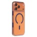 Чехол-накладка для Apple iPhone 17 Pro Max (Прозрачный/Синий) SM041 SafeMag Чехол-накладка для Apple iPhone 17 Pro Max (Прозрачный/Синий) SM041 SafeMag