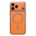 Чехол-накладка для Apple iPhone 17 Pro Max (Прозрачный/Серебро) SM041 SafeMag