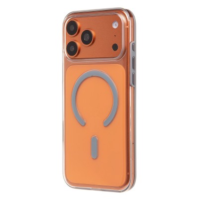 Чехол-накладка для Apple iPhone 17 Pro Max (Прозрачный/Серебро) SM041 SafeMag Чехол-накладка для Apple iPhone 17 Pro Max (Прозрачный/Серебро) SM041 SafeMag