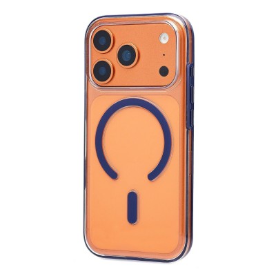 Чехол-накладка для Apple iPhone 17 Pro (Прозрачный/Синий) SM041 SafeMag Чехол-накладка для Apple iPhone 17 Pro (Прозрачный/Синий) SM041 SafeMag