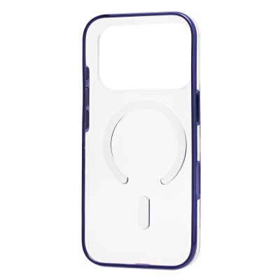 Чехол-накладка для Apple iPhone 17 Pro (Прозрачный/Синий) SM041 SafeMag Чехол-накладка для Apple iPhone 17 Pro (Прозрачный/Синий) SM041 SafeMag