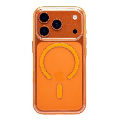 Чехол-накладка для Apple iPhone 17 Pro (Прозрачный/Оранжевый) SM041 SafeMag Чехол-накладка для Apple iPhone 17 Pro (Прозрачный/Оранжевый) SM041 SafeMag