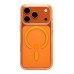 Чехол-накладка для Apple iPhone 17 Pro (Прозрачный/Оранжевый) SM041 SafeMag