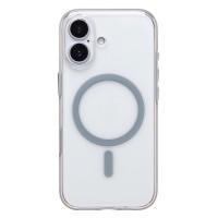 Чехол-накладка для Apple iPhone 17 (Прозрачный/Серебро) SM041 SafeMag