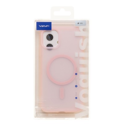 Чехол-накладка для Apple iPhone 11 (Светло-розовый) SM042 SafeMag