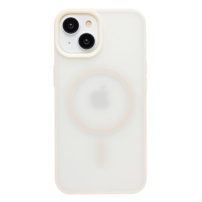 Чехол-накладка для Apple iPhone 14 (Античный Белый) SM042 SafeMag