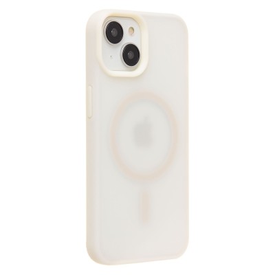 Чехол-накладка для Apple iPhone 14 (Античный Белый) SM042 SafeMag Чехол-накладка для Apple iPhone 14 (Античный Белый) SM042 SafeMag