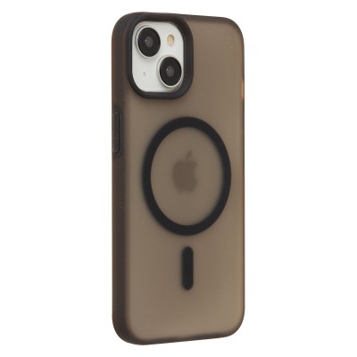 Чехол-накладка для Apple iPhone 14 (Черный) SM042 SafeMag