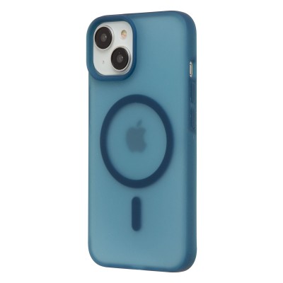 Чехол-накладка для Apple iPhone 14 (Темно-синий) SM042 SafeMag