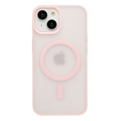 Чехол-накладка для Apple iPhone 14 (Светло-розовый) SM042 SafeMag