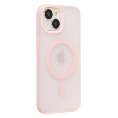 Чехол-накладка для Apple iPhone 14 (Светло-розовый) SM042 SafeMag