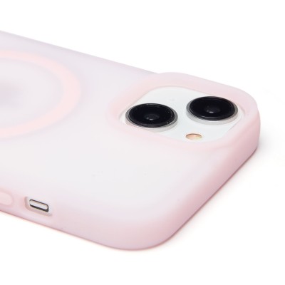 Чехол-накладка для Apple iPhone 14 (Светло-розовый) SM042 SafeMag
