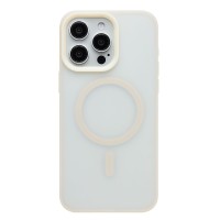 Чехол-накладка для Apple iPhone 15 Pro Max (Античный Белый) SM042 SafeMag Чехол-накладка для Apple iPhone 15 Pro Max (Античный Белый) SM042 SafeMag