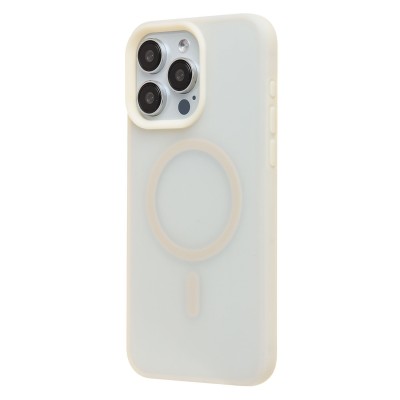 Чехол-накладка для Apple iPhone 15 Pro Max (Античный Белый) SM042 SafeMag Чехол-накладка для Apple iPhone 15 Pro Max (Античный Белый) SM042 SafeMag
