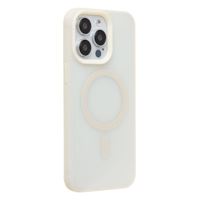 Чехол-накладка для Apple iPhone 15 Pro Max (Античный Белый) SM042 SafeMag Чехол-накладка для Apple iPhone 15 Pro Max (Античный Белый) SM042 SafeMag
