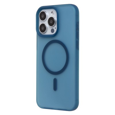 Чехол-накладка для Apple iPhone 15 Pro Max (Темно-синий) SM042 SafeMag Чехол-накладка для Apple iPhone 15 Pro Max (Темно-синий) SM042 SafeMag