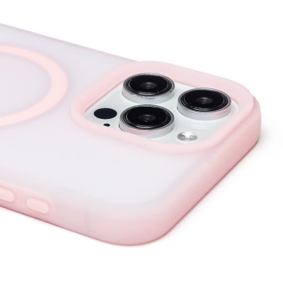 Чехол-накладка для Apple iPhone 15 Pro Max (Светло-розовый) SM042 SafeMag